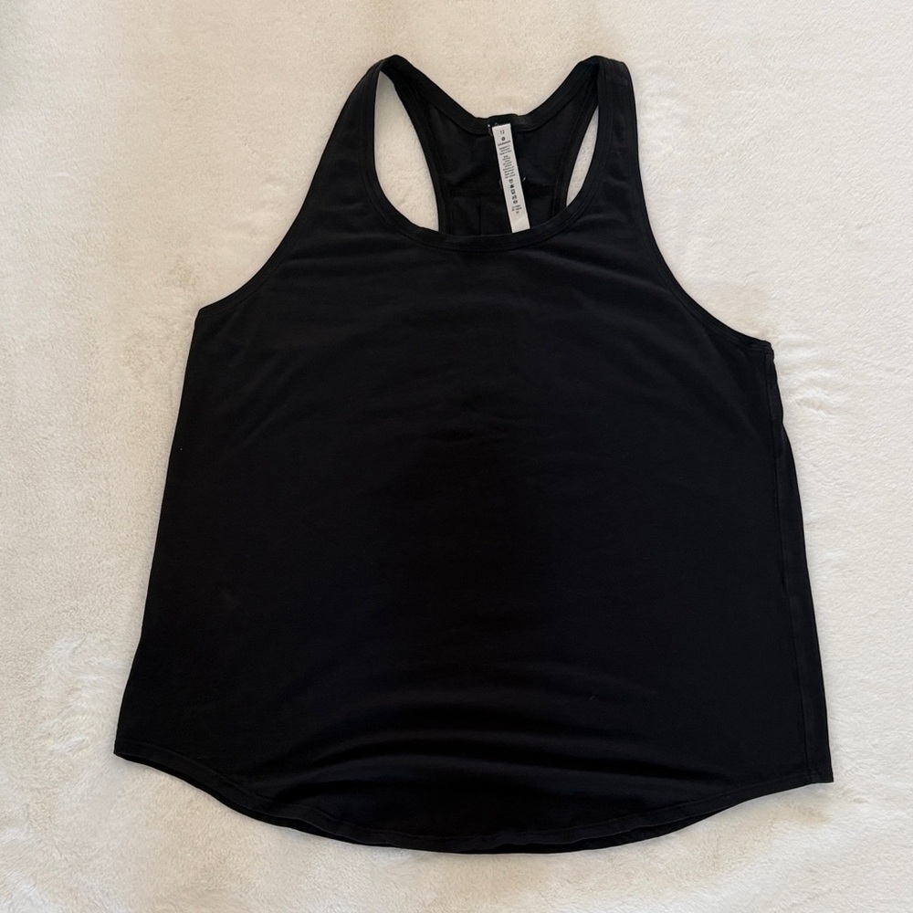 Lululemon Athletica Black Pleated Tank Top